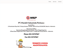 Tablet Screenshot of msp-indonesia.com